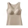 Venda Direta da Fábrica Bestseller Transfronteiriço Colete Quente de Malha com Decote em V para Mulheres Quente para a Barriga Sem Costura Modelador Corporal Outono/Inverno Roupa Íntima