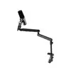 Braço Articulado para Transmissão ao Vivo de Mesa Suporte Profissional para Microfone Clipe para Microfone Condensador Suporte Fixo Suporte para Celular para Cantar