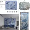 Losa de Roca Mate 1200*2700*9mm con Molde Cóncavo-Convexo y Superficie de Grano Seco con Brillo Fino para Pared, Piso, Encimera, Isla y Paneles Curvados en Caliente