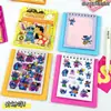 Pegatinas Creativas de Dibujos Animados Set de Cuaderno Portátil Diario de Estudiante Pegatinas Decorativas Notas Adhesivas Cuaderno