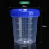 Em estoque copo medidor espessado 30ml50ml60ml100 ml laboratório com escala copo medidor pequeno plástico pp quantidade