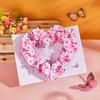 Tarjeta de felicitación 3D emergente Corazón de Mariposa Morada con Sobre, Sensación de Alta Gama, Tarjeta 3D emergente Transfronteriza para el Día de la Madre para Maestros