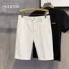 Verão Five-point Calças Shorts Calças Estilo coreano All-match Slim-fit Calças Solid Color Non-ironing Summer Thin Casual Pants for Men