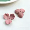 Pintura de caucho mate exagerada pétalos de tulipán flor resina accesorios diy aretes hechos a mano tocado venta al por mayor