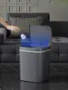 Lixeira Inteligente Touchless de 14L com Tampa, Lixeira Branca, Lixeira com Sensor a Pilha para Banheiro, Cozinha, Quarto e Escritório