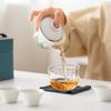 Juego de té de viaje Yuanshan pintado a mano Traje Taza Express Kung Fu Portátil para Exteriores Una Tetera Tres Tazas Regalos de Alta Gama