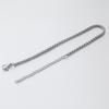 Pulseira de Joias em Aço Inoxidável Corrente de Pérolas Quadradas de Aço Titânio Acessórios de Vestuário para Meninas Pulseira Masculina Personalidade Pulseira Ajustável