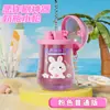 Mini Botella Pistola de Agua de Dibujos Animados de Dinosaurio Llavero Luminoso Creativo Colgante Divertido Presionar Spray de Agua Juguetes para Niños