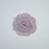 Flor de borde quemado a mano tridimensional estilo coreano 8 cm hilo de cristal Camelia material para accesorios de cabello diy flor para zapatos accesorios para vestido de novia