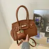Bolso de Mano con Estampado de Lichi Azul Nuevo de Primavera 2026 Bolso Platino Estilo Lujo Ligero Bolso Cruzado de Moda Versátil Bolso para Viajes