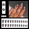 Manicure simples de cor sólida estilo Comércio Exterior para garota Aurora de desejo puro, unhas postiças acabadas estilo ins europeu e americano, manicure usável