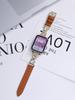 Adecuado para Correa de Reloj Xiaomi 8/9/10Pro, Estilo Femenino Metálico Similar al Cuero Hello Kitty, Correa de Reloj Redmi Watch5/6