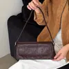 Bolso Hombro Baguette Suave Vintage Modelo Nuevo 2026 Piel de Vaca Curtida al Vegetal Bolso de Hombro para el Trabajo Estilo Minimalista de Moda Bolso de Piel Genuina para Mujer