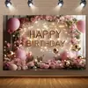 Fiesta de Cumpleaños Transfronteriza Caliente Amazon Nuevo Explosiones Fondo Tapiz de Poliéster Estilo Europeo