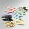 Presilhas Bico de Pato de 6cm em Cores Doces de Verão, Presilhas de Metal Estilo Coreano para DIY, Acessórios de Penteado, Presilhas que Não Marcam