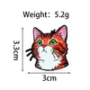 Insignia con Forma de Huevo para Mascotas Transfronteriza Broche de Animal Lindo Accesorios Dibujos Animados Cerdo Pequeño Leopardo Rosa Broche de Animal