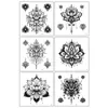 Transfronterizo Haina Nueva Devolver Flor de Dedo Tatuaje Pegatina Sentido Avanzado Personalidad Mandala Tatuaje Temporal Pegatina