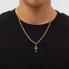 Collar Colgante Cadena Retorcida Cruzada de Joyería Transfronteriza Más Vendido Nueva Moda Hip-Hop Europeo y Americano Collar Personalizado para Hombres