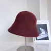 Sombrero de Pescador de Felpa Sencillo de Color Sólido para Mujer, Nuevo Estilo de Invierno, Resistente al Frío y Cálido, Sombrero de Cubo a la Moda, Tendencia de Sombrero Cloche Versátil Casual