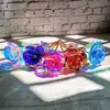 Festival Qixi Lámina de Oro Iridiscente Estrella Rosa Cielo Estrellado Colorido Oro Flor Falsa Eterna Romántico San Valentín Cumpleaños Regalo Decoración
