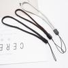 Cordão de nylon liso preto para celular, alça de mão, câmera, disco U, chave, corda, pulseira Apple x, corda curta
