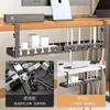 Caja de Gestión de Cables Debajo del Escritorio, Organizador de Cables para Escritorio de Computadora, Enchufe sin Taladro, Cargador de Router, Estante de Almacenamiento