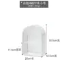 Nova Mesa de Sobremesas Branca Prateleira Madeira Acrílico Branco Suporte de Exibição Mesa Decoração Conjunto de Dez Peças