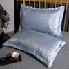 Venta al por mayor de fábrica Funda de almohada jacquard de verano Individual Dormitorio de estudiantes Seda de hielo Fresca Paquete individual Funda de almohada Comercio exterior Transfronterizo