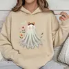 Sudadera con capucha con estampado de flor fantasma transfronteriza Amazon Temuwish One Piece al por mayor
