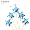Decoraciones Insertables para Pastel de Cumpleaños Banderines Brillantes en Forma de Corazón y Estrella de Cinco Puntas de PU Brillo Intenso Toppers Brillantes para Cupcakes