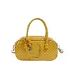 Bolso Boston Transfronterizo de Lujo Ligero, Fresco y Dulce, Bolso Cruzado Diario de Estilo Coreano, Color Bloqueado, Bolso de Hombro con Lunares para el Trabajo