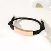 Al por mayor al contado transfronterizo Pulsera de doble cordón de ajuste Pulsera de cuerda trenzada ajustable de acero inoxidable multicolor con impresión y grabado de color UV