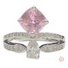 Camellia elegante y nunca pasada de moda diseño de corona igual que la concubina real chapada en oro incrustada exquisita full diamond anillo de retención de color fuerte