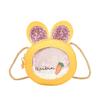 Desenho animado fofo coelhinha bolsa transversal nadadora princesa bolsa ombro acessórios bolsa moda lantejoulas bolsa infantil