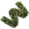 Decoraciones de corona de Navidad transfronterizas, adornos de vid de Navidad, colgantes para puertas, decoraciones para hoteles y centros comerciales, vides de bayas artificiales