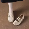 2026 Zapatos Individuales Girly Estilo Bosque Retro Lunares Mary Janes para Viajar Versátiles Cómodos Punta Redonda Lindos Zapatos para Mujer