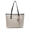 2025 Nova Casual de Verão Cor Lisa Nova Moda Simples Grande Capacidade Textura Retro Bolsa Carteiro Tote Bolsa de Ombro