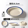 Conjunto de 10 Pratos de Melamina Vintage, Pratos Imitação Esmalte para Hot Pot de Rua Retro de Chongqing, Pratos Plásticos Especiais Comerciais