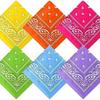 Comércio Exterior Mais Vendido Performance de Dança Hip-Hop Lenço Quadrado Flor de Castanha Lenço de Pulso Algodão Puro Lenço de Cabeça Clássico Paisley Bandana