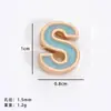Accesorios Populares de Letras Perforadas Aleación Aceite Goteando 26 Cuentas de Letras Pulsera DIY Accesorios de Joyería de Aleación Venta al por Mayor
