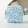 Bolsa de Almacenamiento de Toallas Sanitarias de Pana Nueva Transfronteriza Bolsa de Almacenamiento de Toallas Sanitarias Floral Portátil Bolsa Menstrual de Gran Capacidad