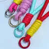 Huayang Llavero Tejido Hecho a Mano Colgante de Bolso Correa para Teléfono Móvil Pulsera Corta Precio Especial de Liquidación Mayoreo
