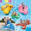 Intex Niños y Adultos Montura de Agua Juguete Inflable Cisne Flamenco Unicornio Fila Pavo Real Fila Flotante