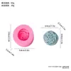 Molde de Silicone para Vela Perfumada Floral DIY Pedra Aromática de Pétala Molde para Sabonete Artesanal Gesso Resina