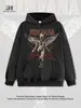 Moletom com estampa de anjo punk NIRVANA transfronteiriço, camiseta de algodão oversized de manga curta estilo retrô americano high-street