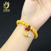 Pulseira de Corda Bodhi Carvão Natural Garra de Gato Realgar Cinábrio Pulseira Feminina Rede Vermelha Círculo Su Bodhi Portátil Fonte Ao Vivo