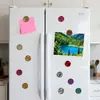 Pegatinas de Vidrio para Refrigerador con Estampado de Animales Coloridos Patrón de Cebra Leopardo Vaca Decoración del Hogar de Moda Imanes Pequeños Magnéticos