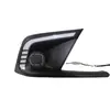 Aplicable Transfronterizo Luces Diurnas Honda Civic Marco de Luz Antiniebla Frontal Modificado Civic Luces de Circulación Diurna de Flujo LED Dropshipping