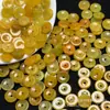 Jade amarillo de jadeíta de Myanmar 10 mm hebilla de seguridad cuentas sueltas venta al por mayor pulsera de joyería de jade DIY collar cuentas espaciadoras accesorios de jade