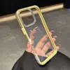 Adecuado para funda de teléfono móvil Apple 18Promax Dos en uno Marco de color sólido Transparente iPhone17 Anticaída 14 Funda Suave 16